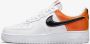 Nike Air Force 1 '07 White Brilliant Orange Black - Thumbnail 1