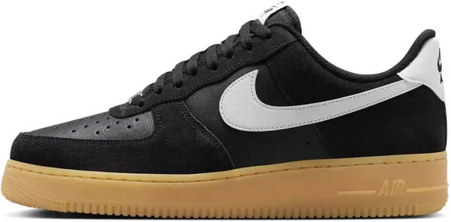 Nike Air Force 1 Low '07 LV8 Zwart Wit Gum Sneakers Heren Doos Zonder Deksel