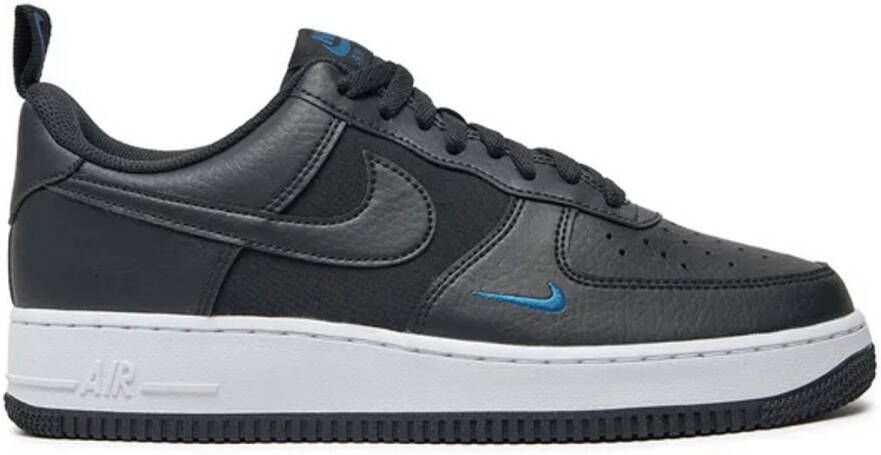 Nike Herenschoen Air Force 1 '07 Black Court Blue White Black- Heren Black Court Blue White Black