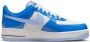 Nike Air Force 1 Low Blue Patent Sneakers Unisex Blauw Wit - Thumbnail 3