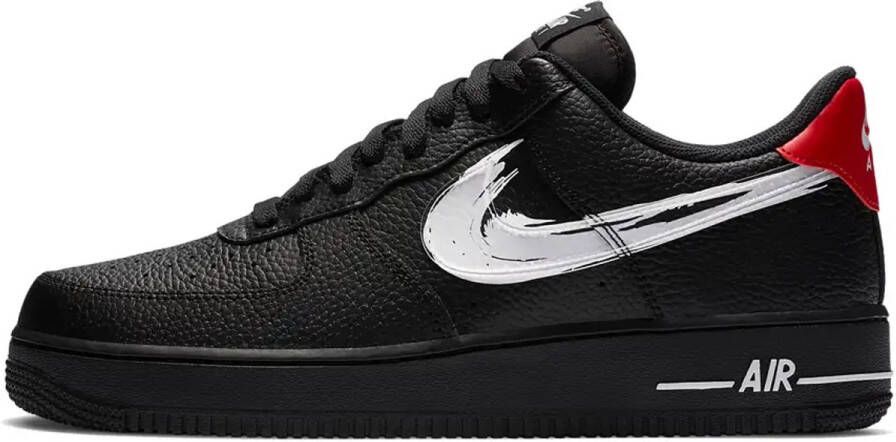 Nike Air Force 1 Low Brushstroke Black Sneaker Zwart Limited edition Doos zonder deksel