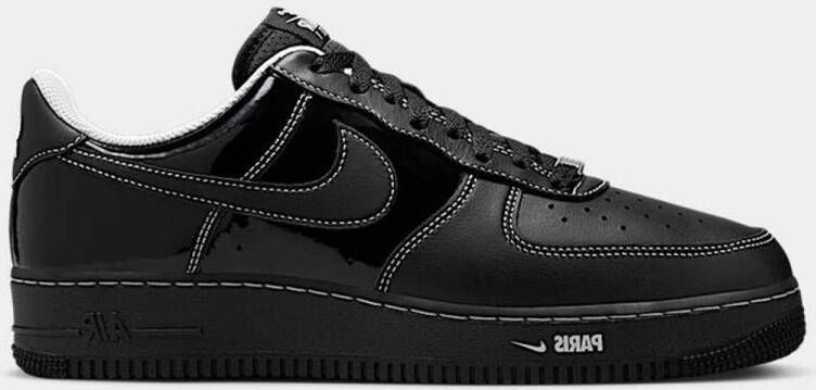 Nike Air Force 1 Low Paris Black Patent Black Sneakers Heren