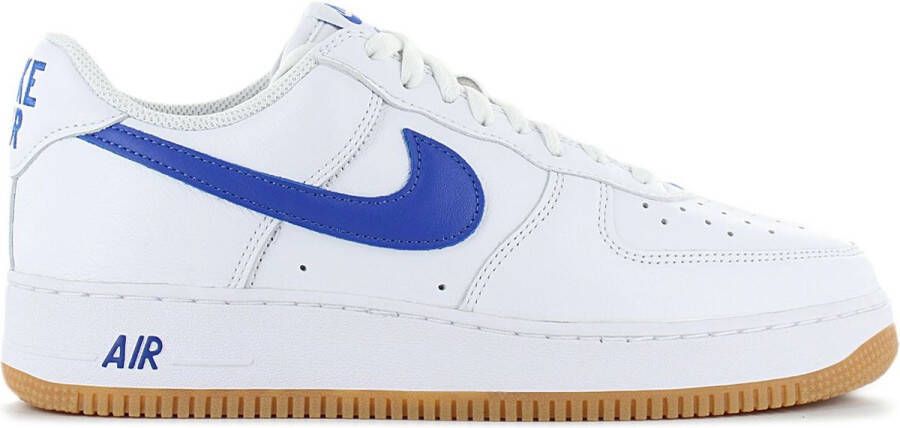 Nike Air Force 1 Low Retro Color of the Month Heren Sneakers Sportschoenen Vrijetijds schoenen Leer Wit Blauw DJ3911