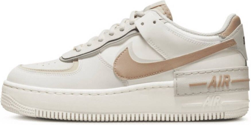 Nike Wmns Air Force 1 Shadow Basketball Schoenen sail hemp fossil light bone maat: 42 beschikbare maaten:36.5 37.5 42
