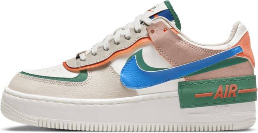 Nike Air Force 1 Low Shadow Sail Signal Blue Green Sneakers Unisex