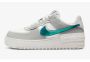 Nike Air Force 1 Low Shadow Sneakers Grey Fog Bright Spruce (Women's) - Thumbnail 1