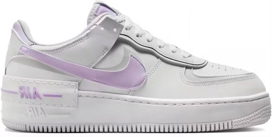 Nike Air Force 1 Low Shadow Wit Lila Sneakers Dames Doos Zonder Deksel