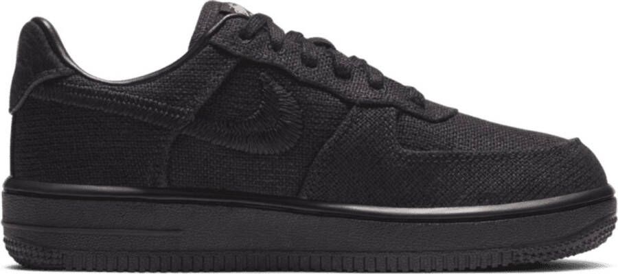 Nike Air Force 1 Low 'Stussy Black' (PS) DD1578-001 zwarte kindersneakers laag
