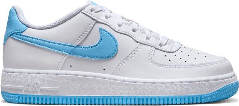 Nike Kinderschoenen Air Force 1 White White Aquarius Blue- White White Aquarius Blue