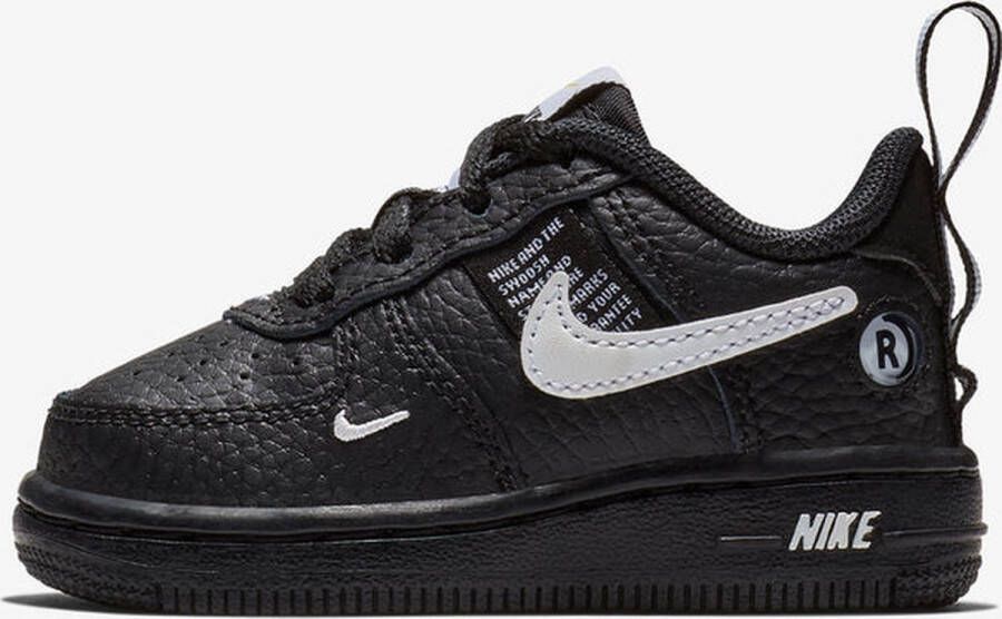 Zwarte Nike Air Force 1 jongensschoenen Schoenen