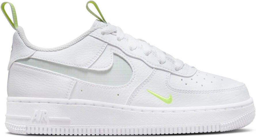 Nike Kinderschoenen Air Force 1 LV8 4 White Volt Light Silver White Volt Light Silver