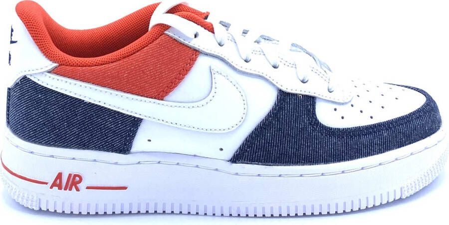 Nike Air Force 1 LV8 Kinderschoen White Midnight Navy Chile Red White