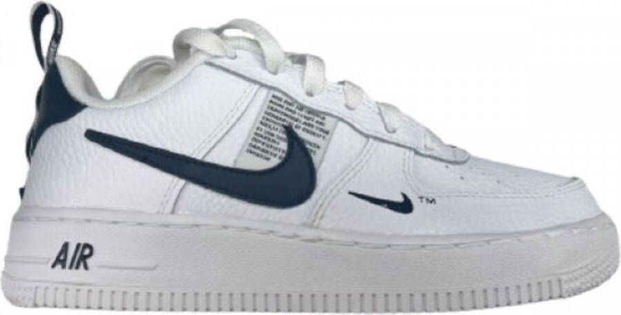 Nike Air Force 1 Utility Low Junior White Black Tour Yellow White Kind - Foto 2