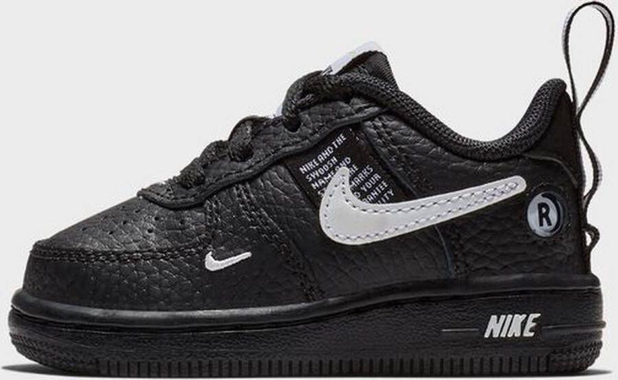 Nike Force 1 LV8 Utility Schoen voor baby's peuters Black Black Tour Yellow White
