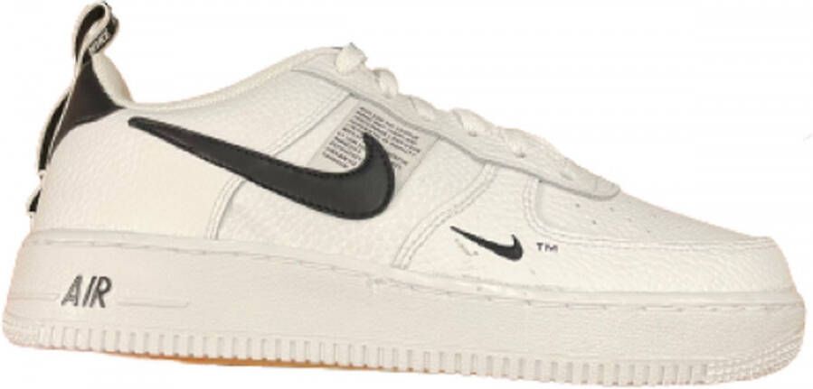 Nike Air Force 1 Utility Low Junior White Black Tour Yellow White Kind - Foto 3