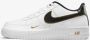 Nike Air Force 1 Low '07 LV8 Double Swoosh White Metallic Gold DM3322 - Thumbnail 2