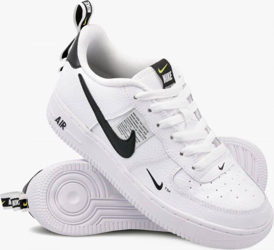 Nike Air Force 1 Utility Low Junior White Black Tour Yellow White Kind