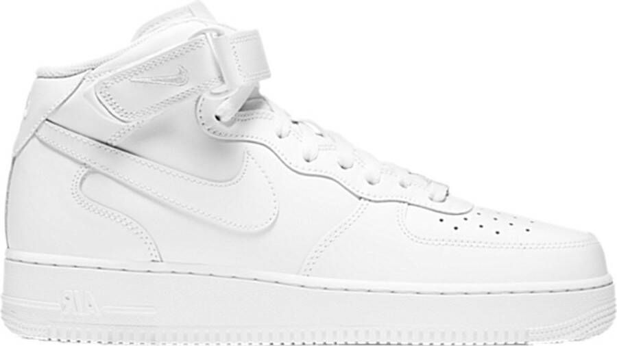 Nike Air Force 1 Mid basisschool Schoenen White Leer Textil Foot Locker