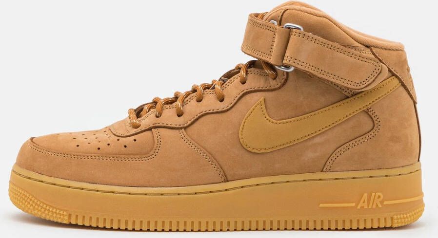 Nike Air Force 1 Mid '07 Basketball Schoenen flax wheat gum light brown black maat: 42.5 beschikbare maaten:41 42.5 43 44 45 46