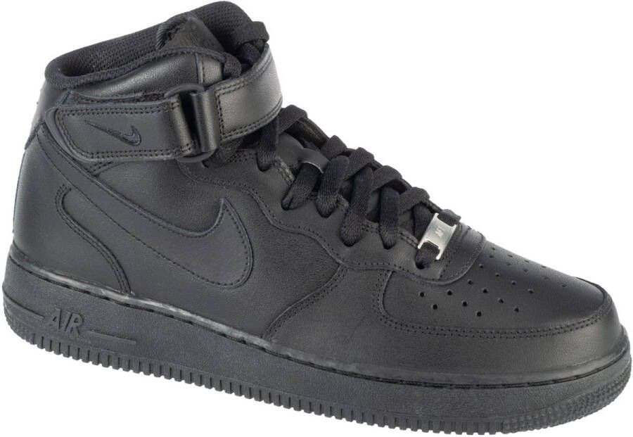 Nike Air Force 1 Mid 07 Triple Black Heren Sneakers Schoenen Zwart CW2289