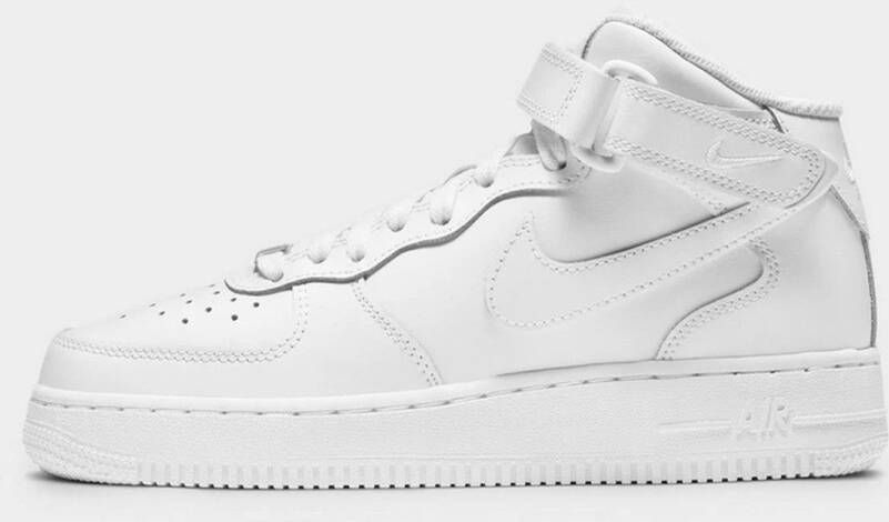 Nike Air Force 1 Mid LE Triple White Sneakers Kinderen White White White
