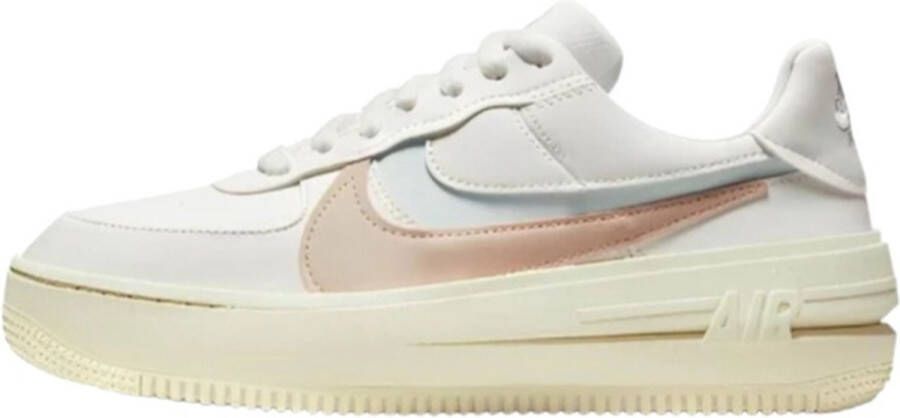 Nike Wmns Air Force 1 Platform Basketball Schoenen sail light silver shimmer arctic orange maat: 38 beschikbare maaten:38 42