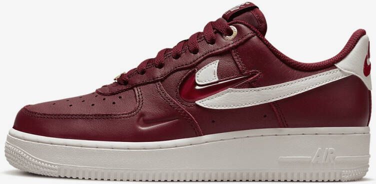 Nike Air Force 1 Premium Team Red Sneakers Unisex Wit Rood