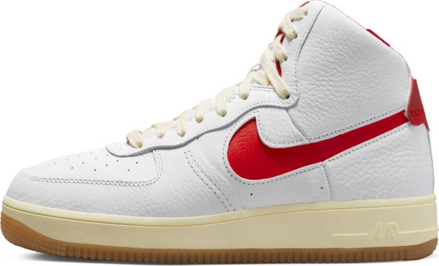 Nike Air force 1 sculpt Sneakers Dames Wit Rood