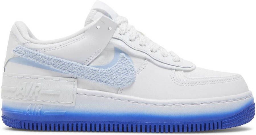 Nike Air Force 1 Shadow Blue Tint Sneakers Unisex Wit Blauw