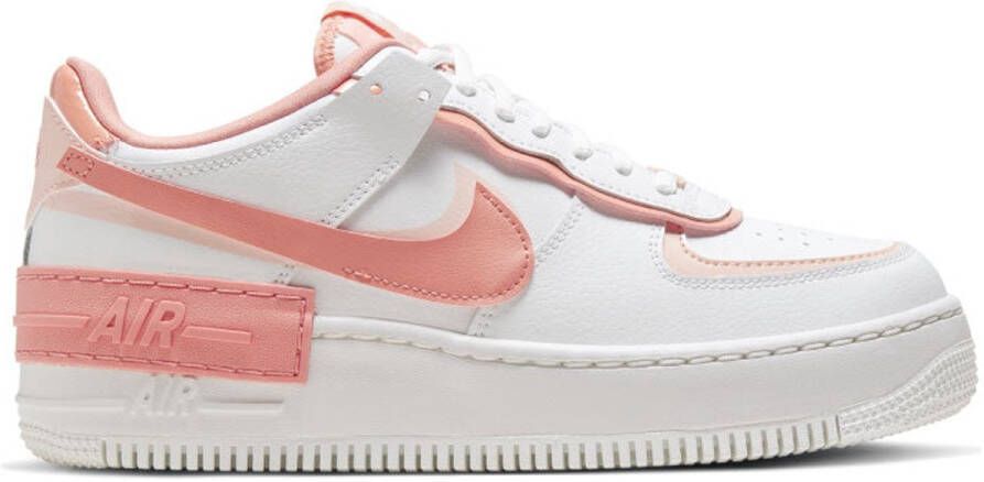 Nike Air Force 1 Shadow Limited Edition Wit Roze Sneakers Doos zonder deksel