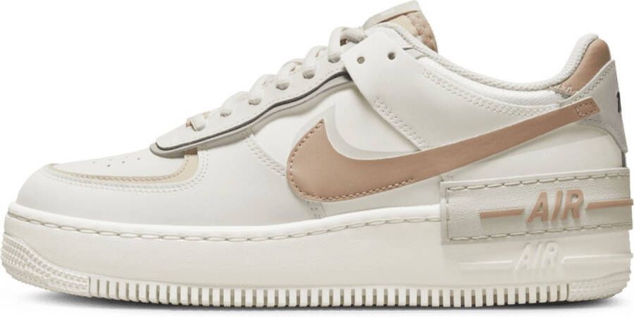 Nike Wmns Air Force 1 Shadow Basketball Schoenen sail hemp fossil light bone maat: 42 beschikbare maaten:36.5 37.5 42 - Foto 1