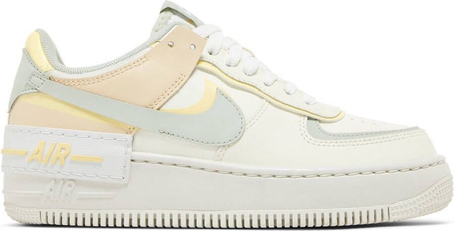 Nike Air Force 1 Shadow Pearl White Citron Tint Sneakers Dames Doos Zonder Deksel