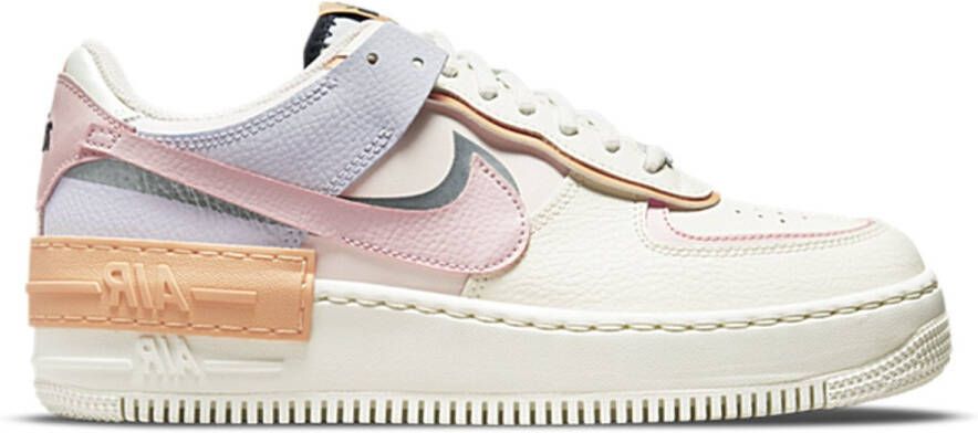 Nike Wmns Air Force 1 Shadow Basketball Schoenen sail pink glaze orange chalk maat: 41 beschikbare maaten:36.5 37.5 38 39 40.5 41