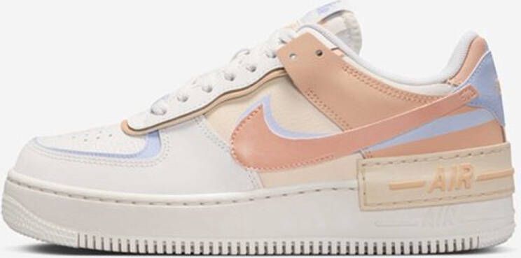 Nike Air Force 1 Shadow Wmns White Onyx Sneakers Unisex Paars Wit