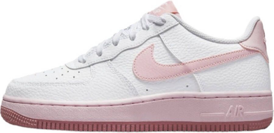 Nike Air Force 1 (gs) Basketball Schoenen white pink foam ele tal pink maat: 38.5 beschikbare maaten:38.5