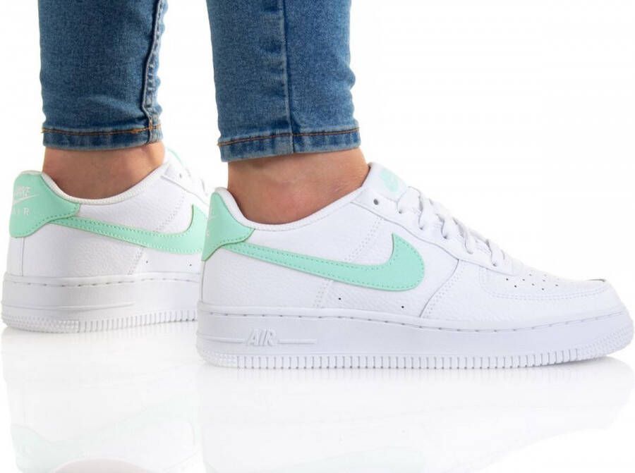 Nike Air Force 1 Low GS Sneakers Dames White Mint - Foto 2