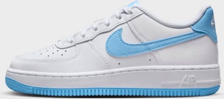 Nike Kinderschoenen Air Force 1 White White Aquarius Blue- White White Aquarius Blue