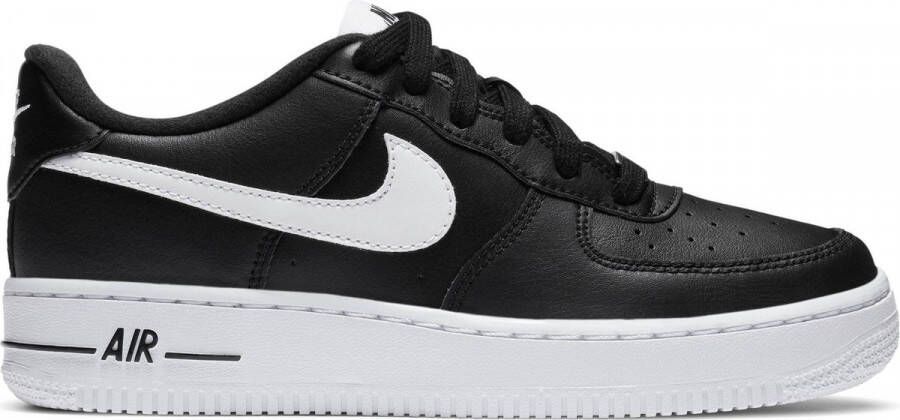 Nike Air Force 1 Low Junior Black White Kind Schoenen
