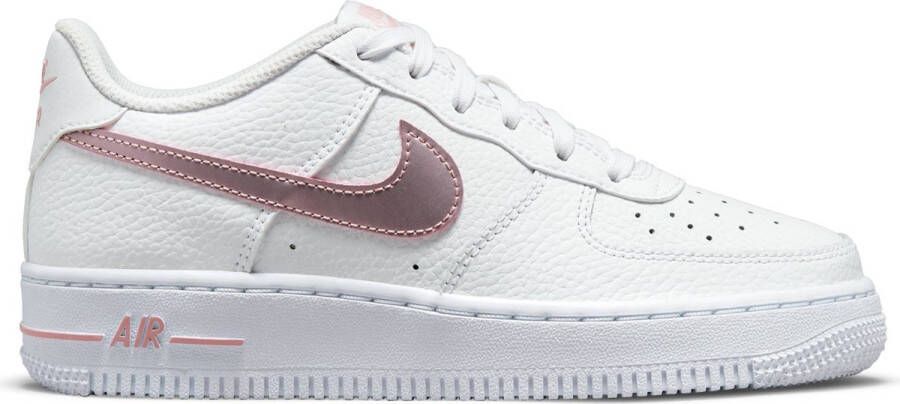 Nike Air Force 1 (gs) Basketball Schoenen white pink glaze maat: 36.5 beschikbare maaten:36.5