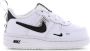 Nike Force 1 LV8 Utility Schoen voor baby's peuters White Black Tour Yellow White - Thumbnail 1