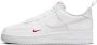Nike Air Force 1 '07 White University Red Sneakers nen Wit Rood Doos zonder deksel - Thumbnail 7
