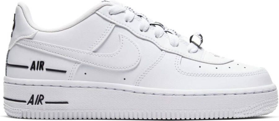 Nike Air Force 1 Lv8 3 (gs) Basketball Schoenen white white black maat: 38 beschikbare maaten:36.5 38