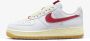 Nike Air Force 1'07 Kinder Sneakers Wit Rood Lichtgeel - Thumbnail 1