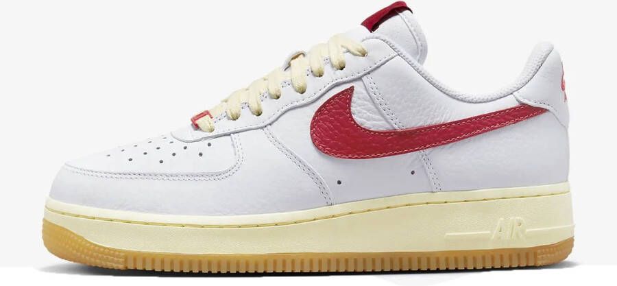 Nike Air Force 1'07 Kinder Sneakers Wit Rood Lichtgeel