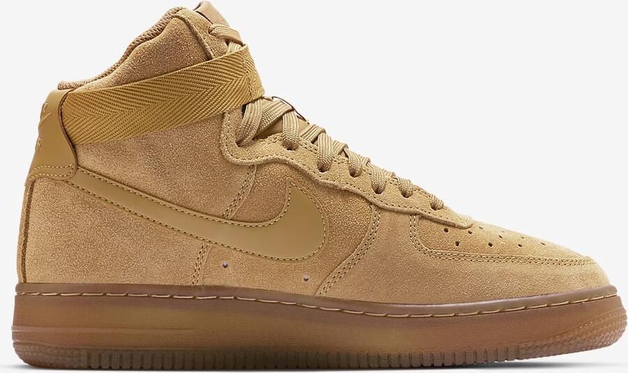 Nike Air Force 1 High Lv8 3 (gs) Basketball Schoenen wheat wheat gum light brown maat: 40 beschikbare maaten:36.5 37.5 38.5 39 40 - Foto 9