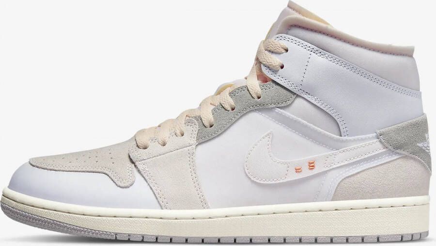 Jordan Nike Air 1 Mid SE Craft Inside Out White Grey DM9652