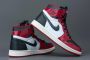 Nike Air Jordan 1 High Zoom Air CMFT Patent Chicago (W) CT0979-610 rood zwart wit sneakers hoog kindersneakers - Thumbnail 3