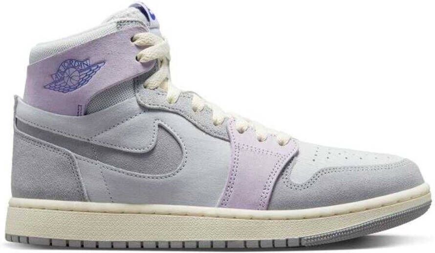 Nike Air Jordan 1 High Zoom Grey Purple Sneakers Unisex Doos Zonder Deksel