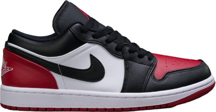 Nike Air Jordan 1 Low 'Bred Toe' 553558-161 BRED Zwart Rood Schoenen