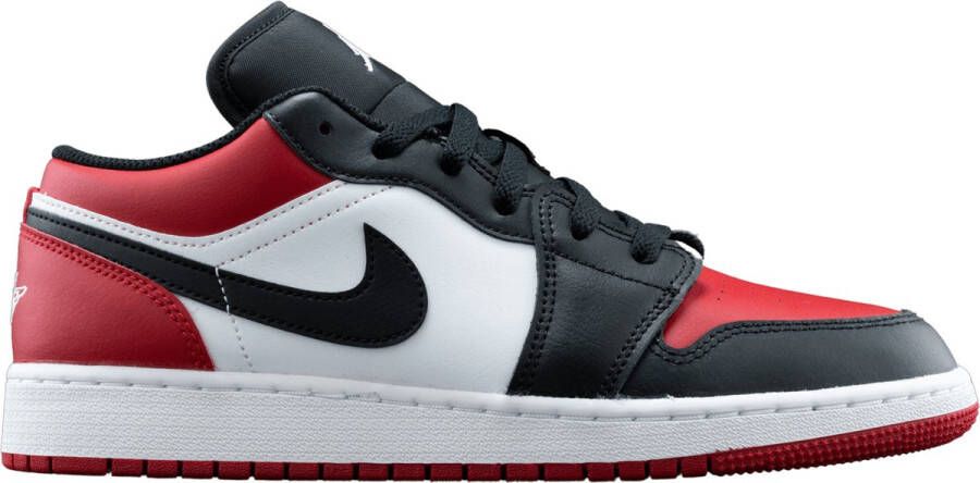 Nike Air Jordan 1 Low Gs ''Bred Toe'' 553560-612 BRED Zwart Rood Schoenen